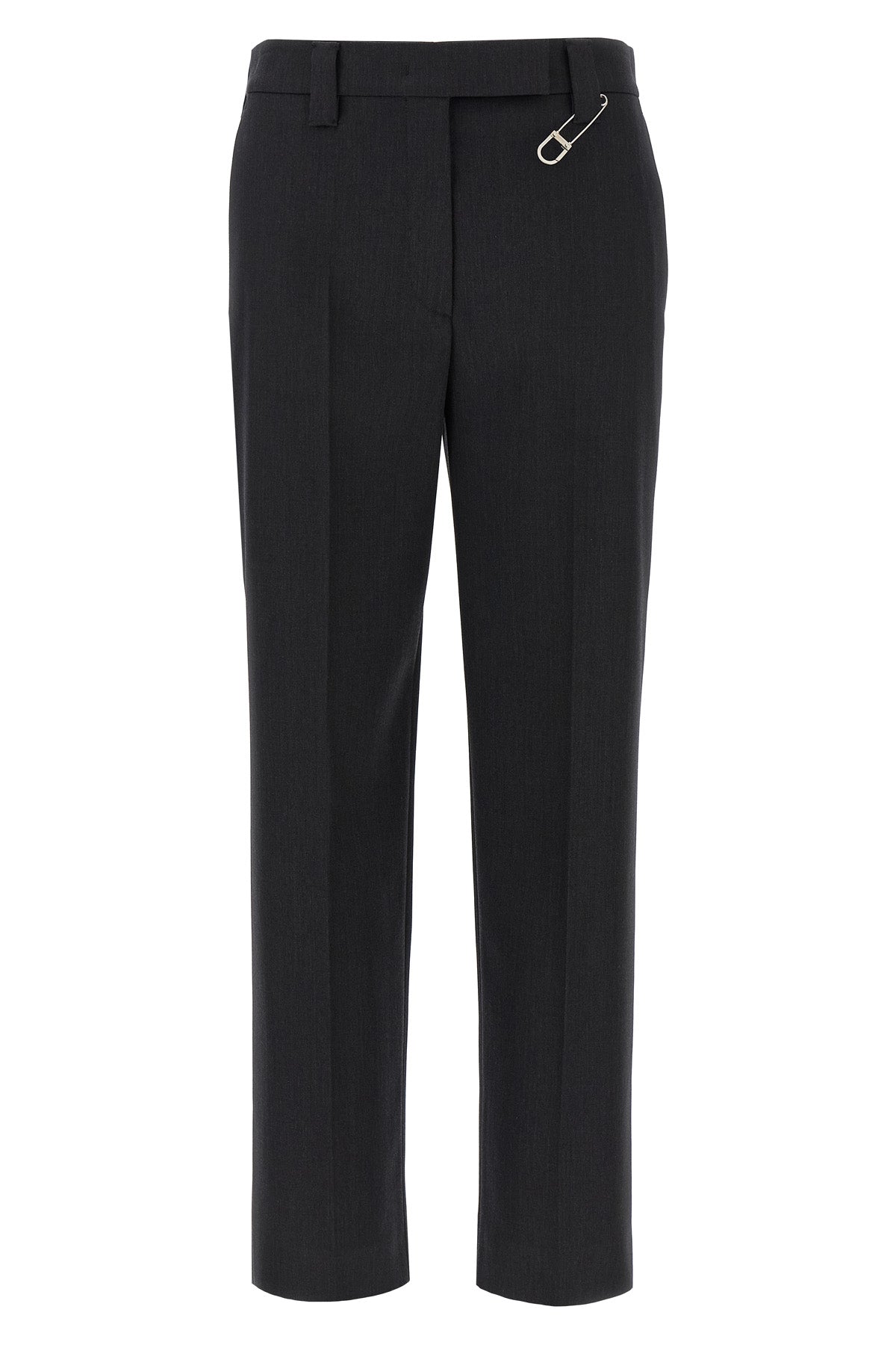 melange virgin wool trousers
