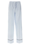 striped cotton poplin pants