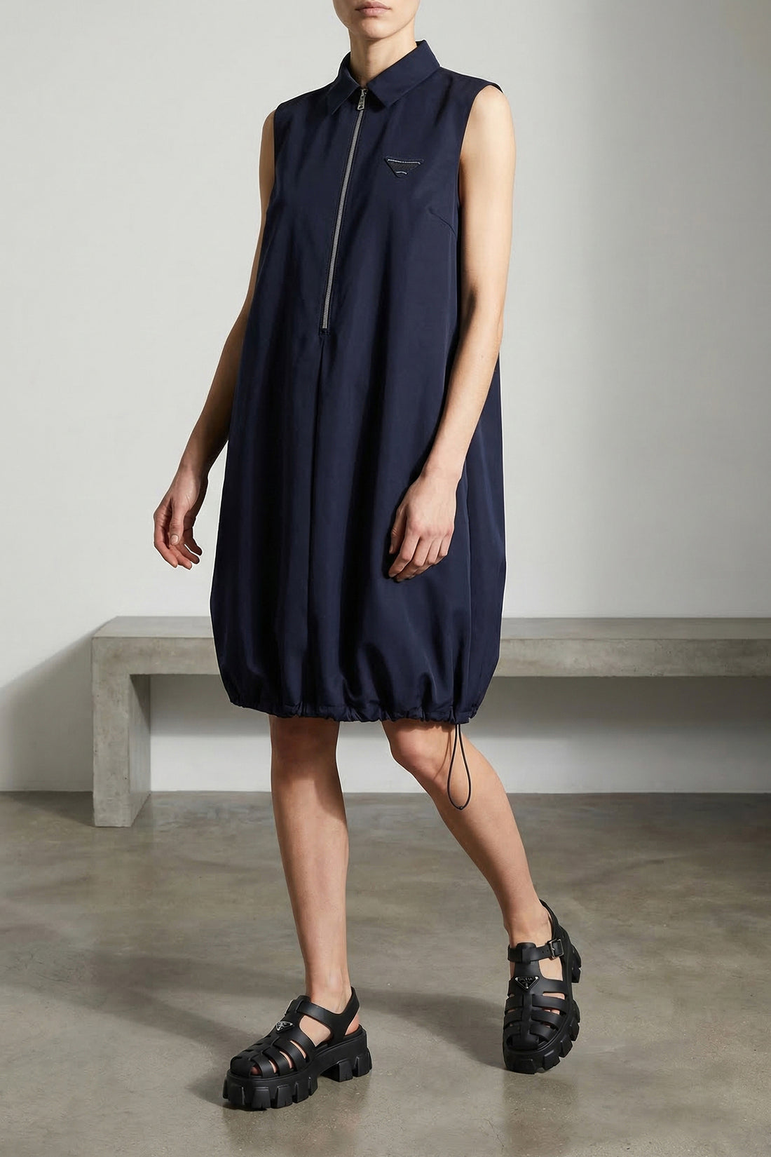 PRADA 38 poplin mini dress