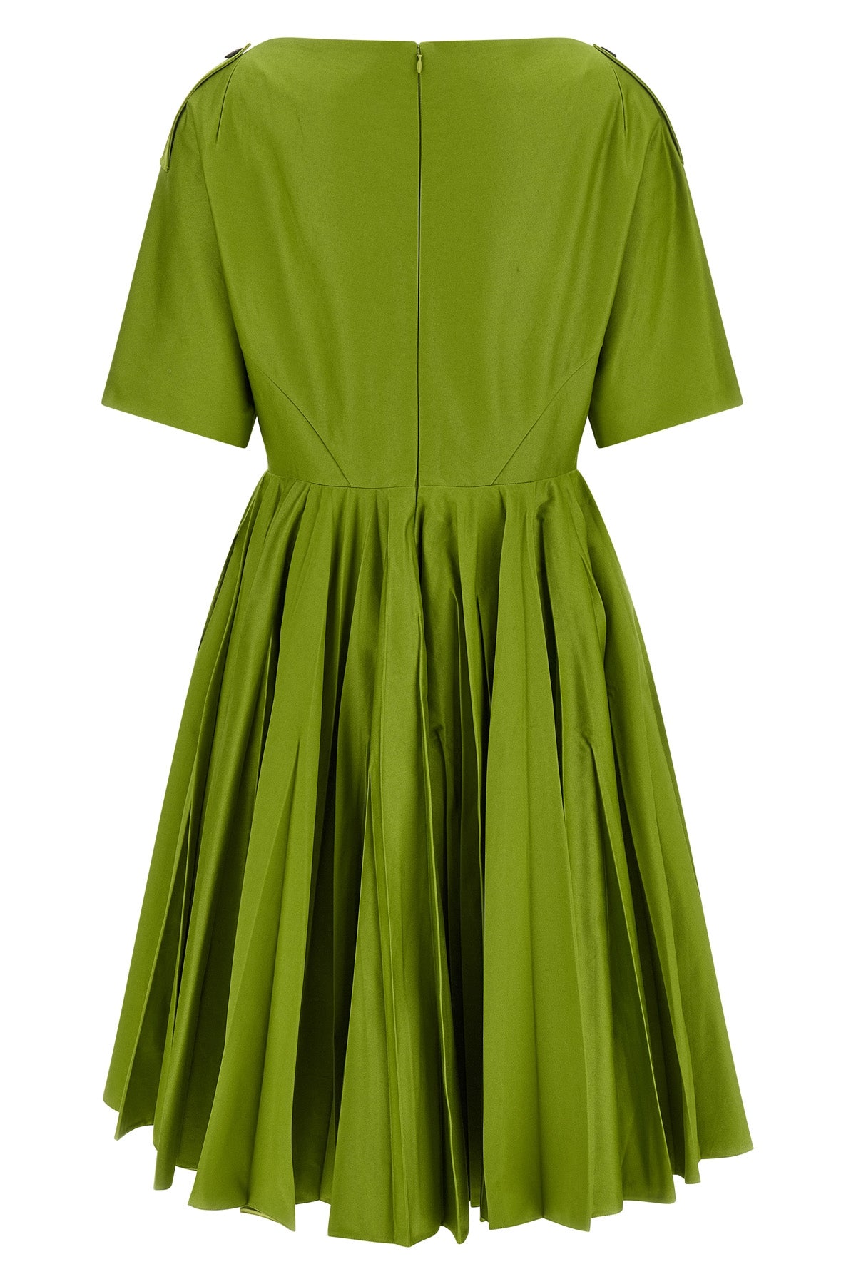 the prada cotton chino dress redefines the codes of everyday elegance through a