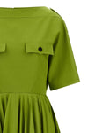 the prada cotton chino dress redefines the codes of everyday elegance through a