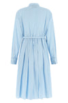 the shirt dress prada in pure cotton poplin redefines the codes of feminine tail