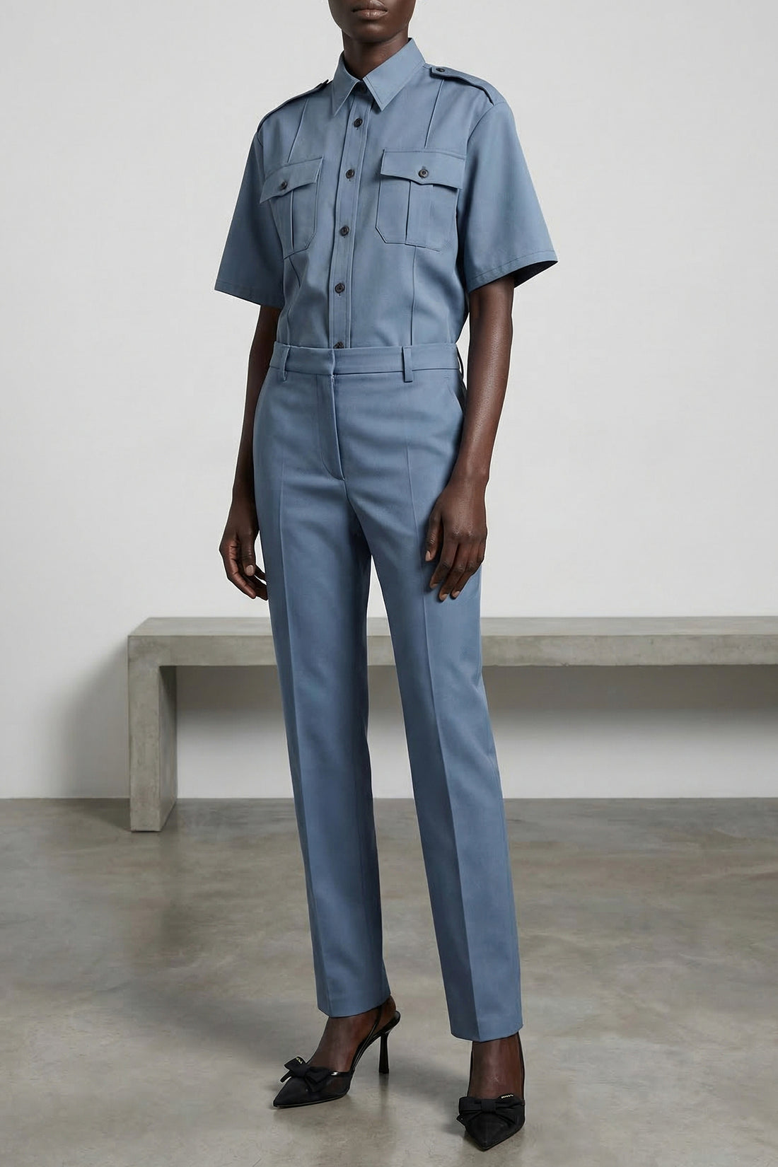 PRADA 40 mens workwear chinoshirt in cotton