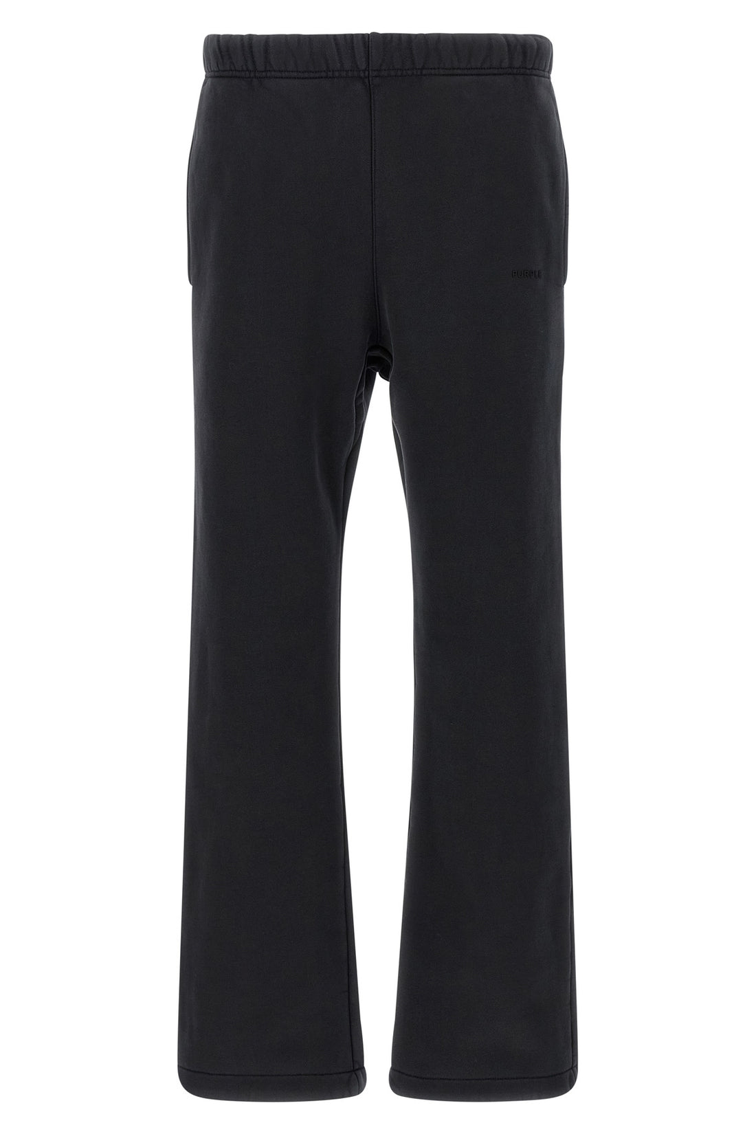 PURPLE L joggers in heavy cotton fleece