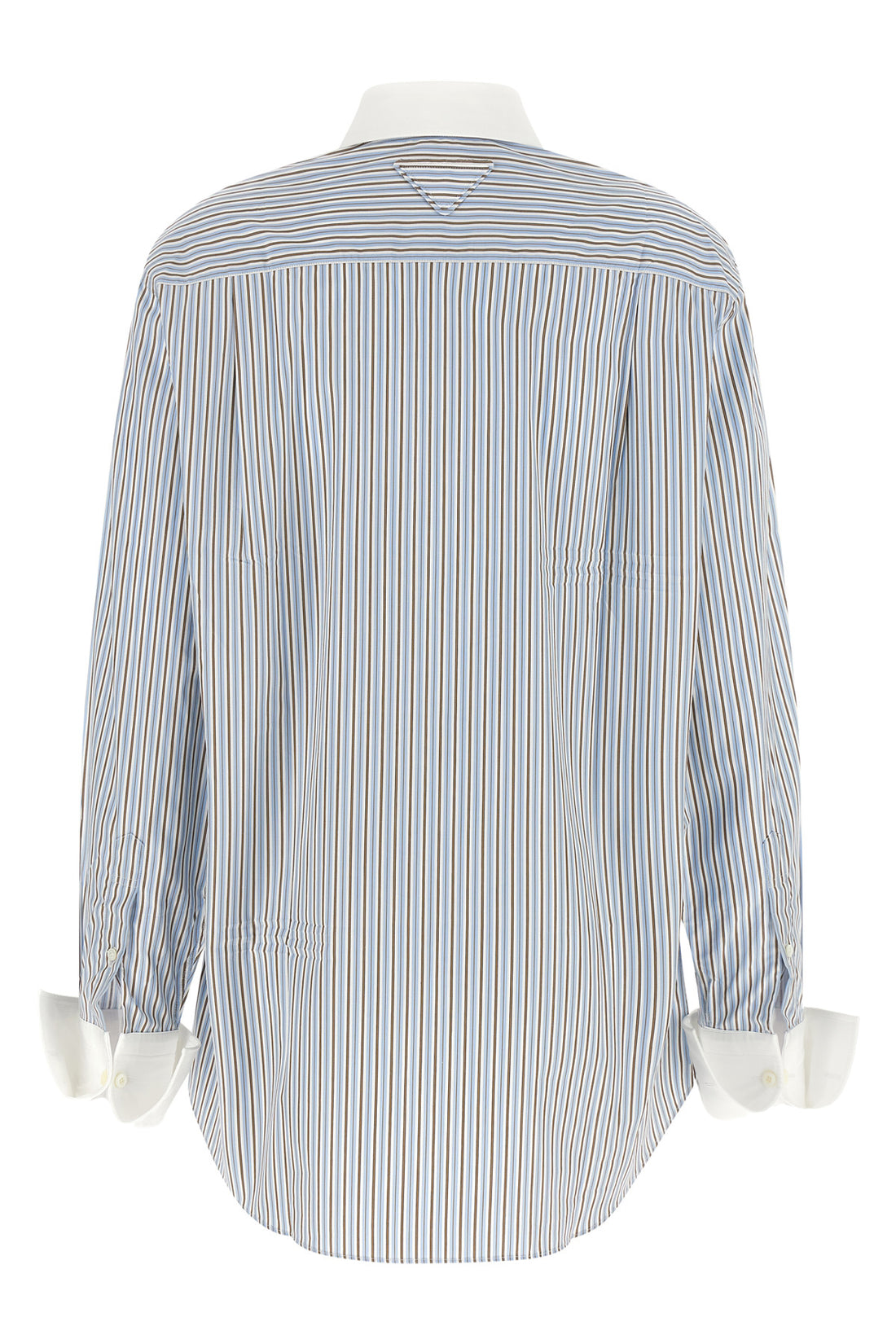 PRADA 36 the prada cotton poplin shirt redefines the codes through a contemporary aesthet
