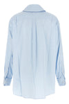 the prada pure cotton shirt redefines the codes of classic tailoring through rel