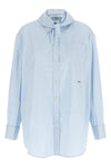 the prada pure cotton shirt redefines the codes of classic tailoring through rel