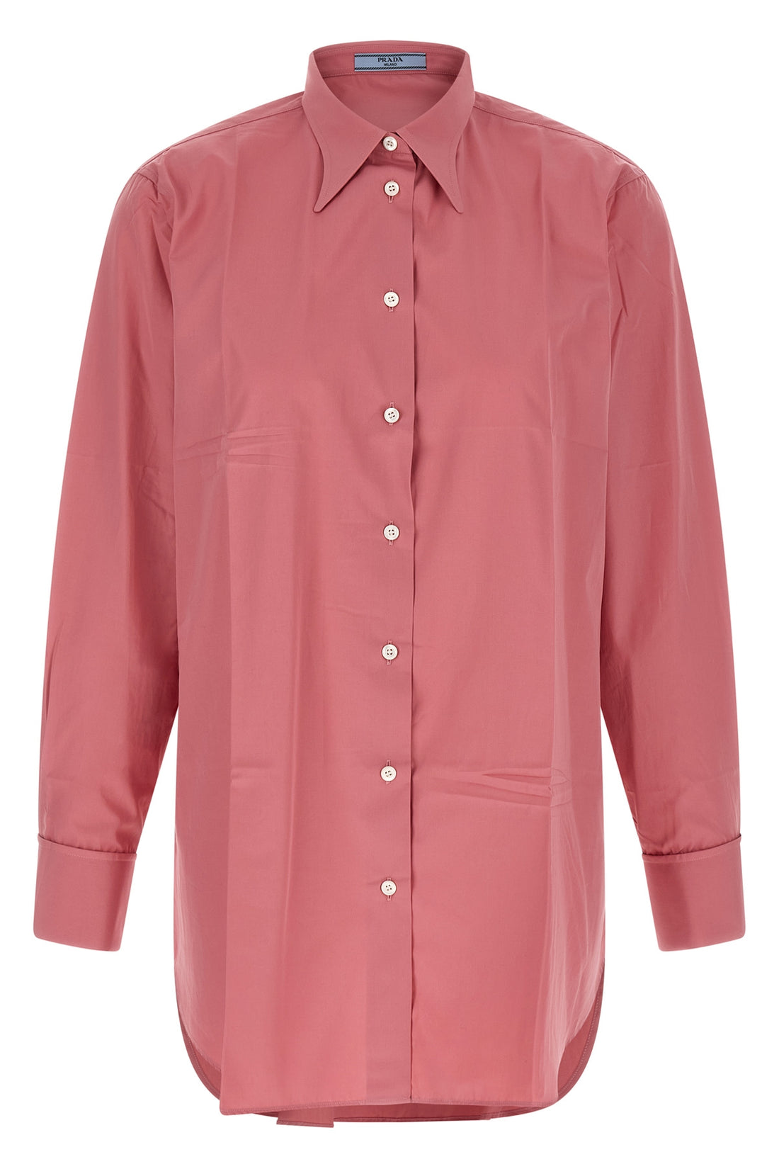 PRADA 36 the prada cotton poplin shirt redefines the codes of classic tailoring through r