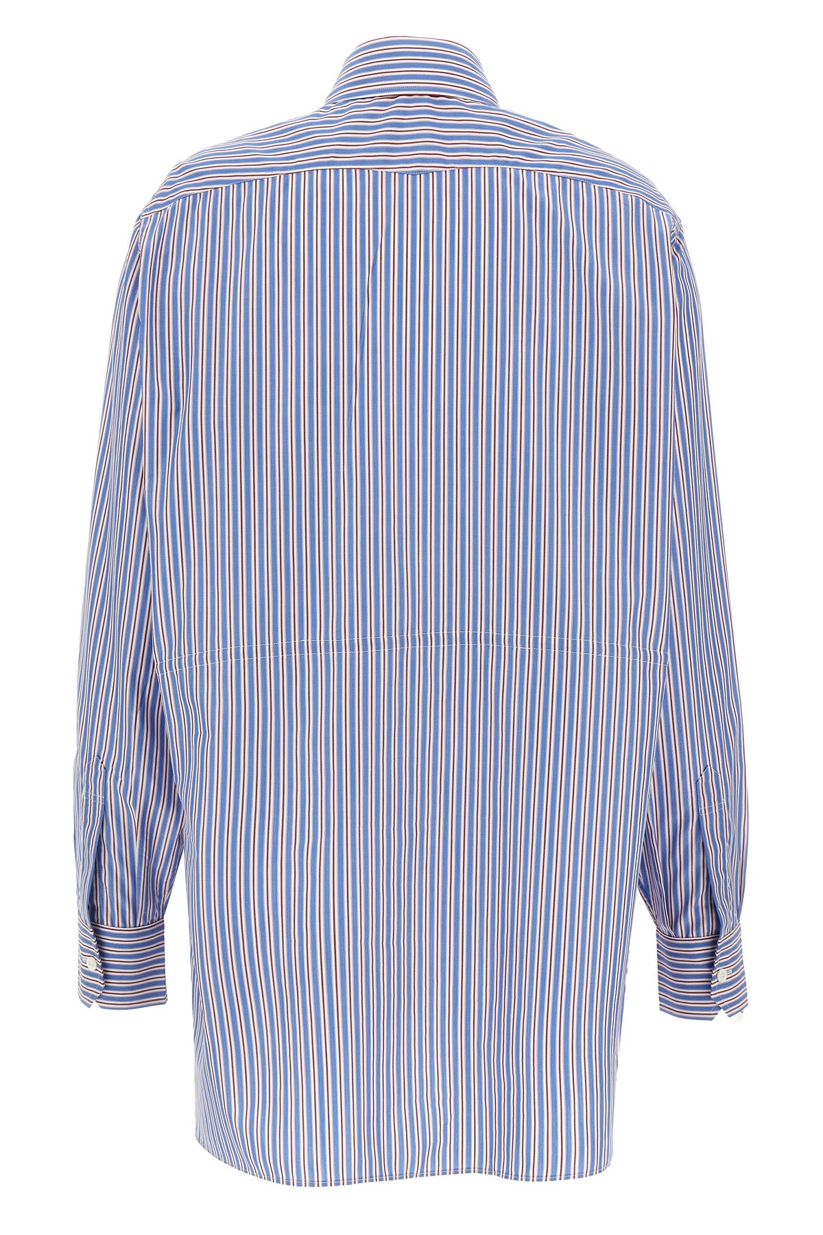 striped cotton poplin shirt