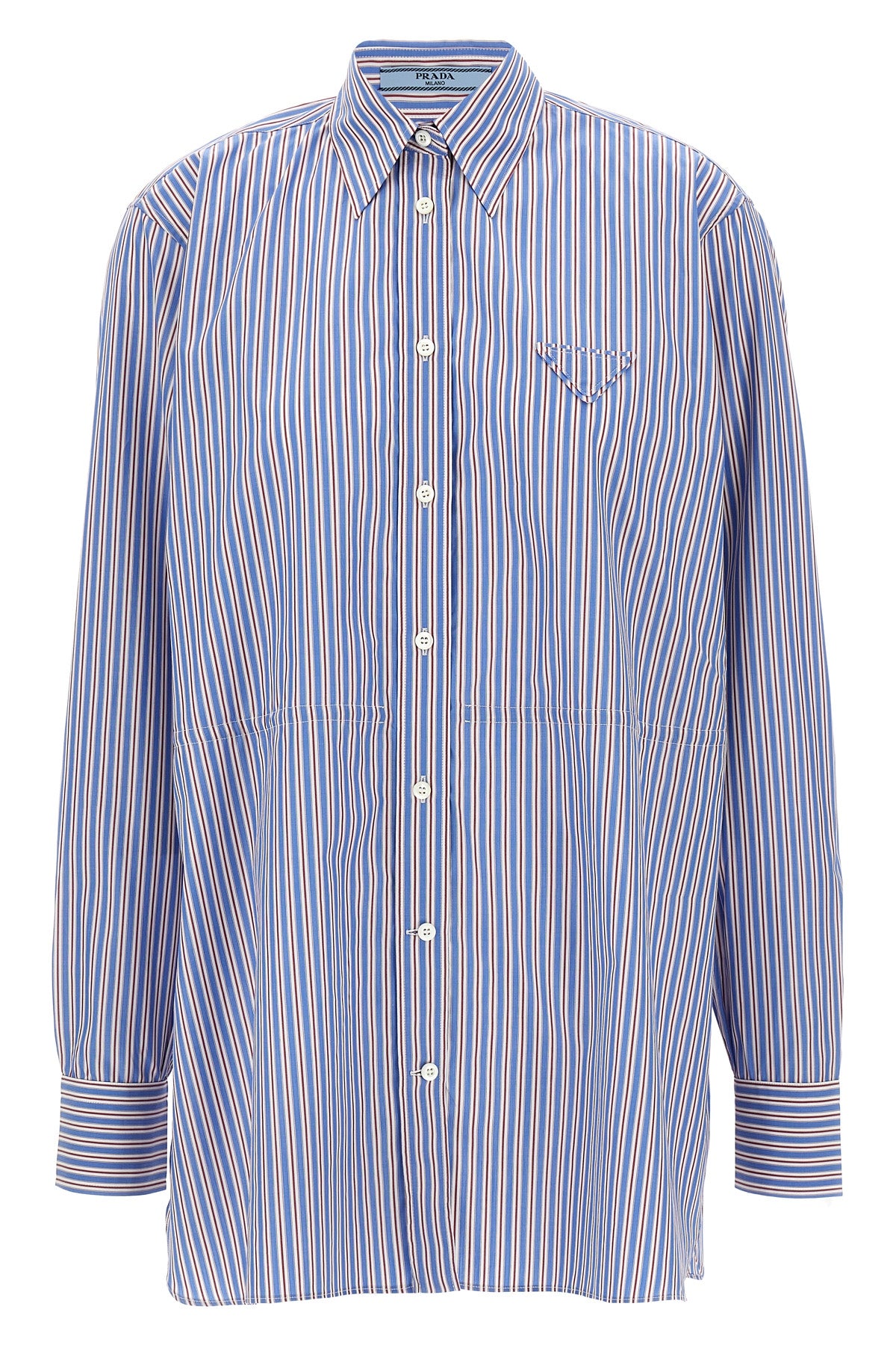 striped cotton poplin shirt