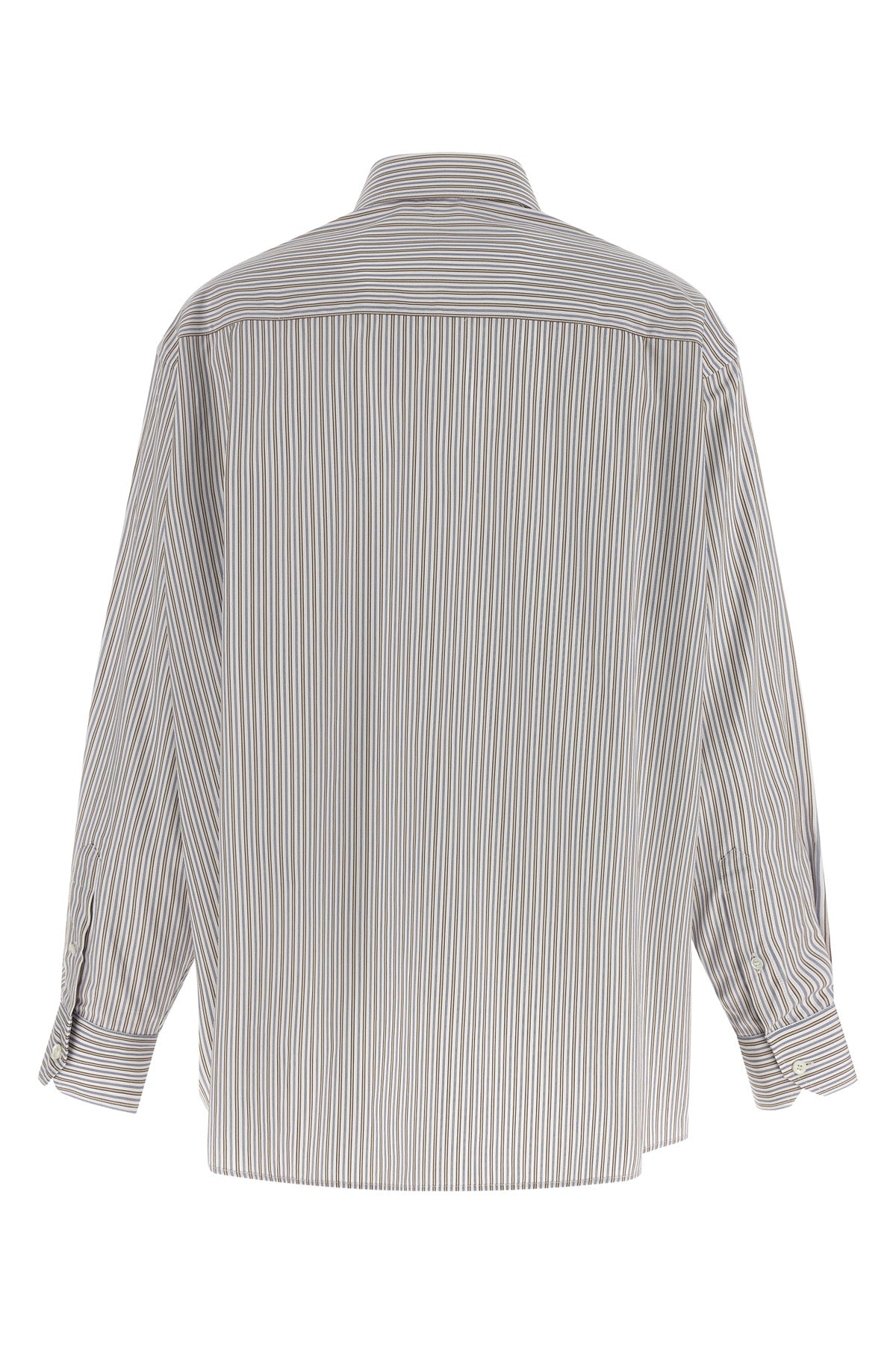 striped cotton poplin shirt