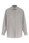 striped cotton poplin shirt