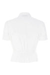 cotton poplin pleated shirt on the front and back
