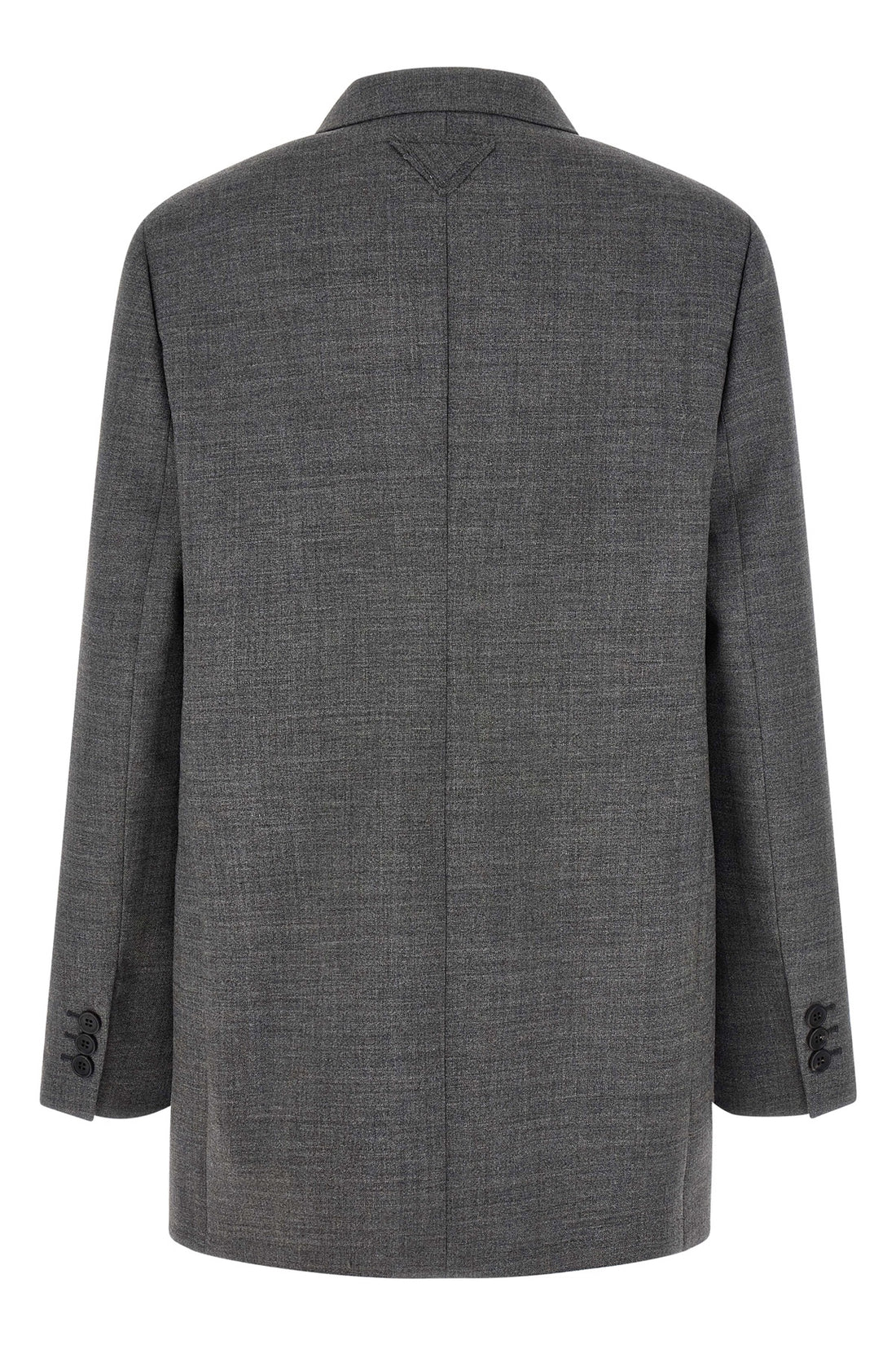 PRADA 38 the prada blazer in pure virgin wool defines a sartorial silhouette