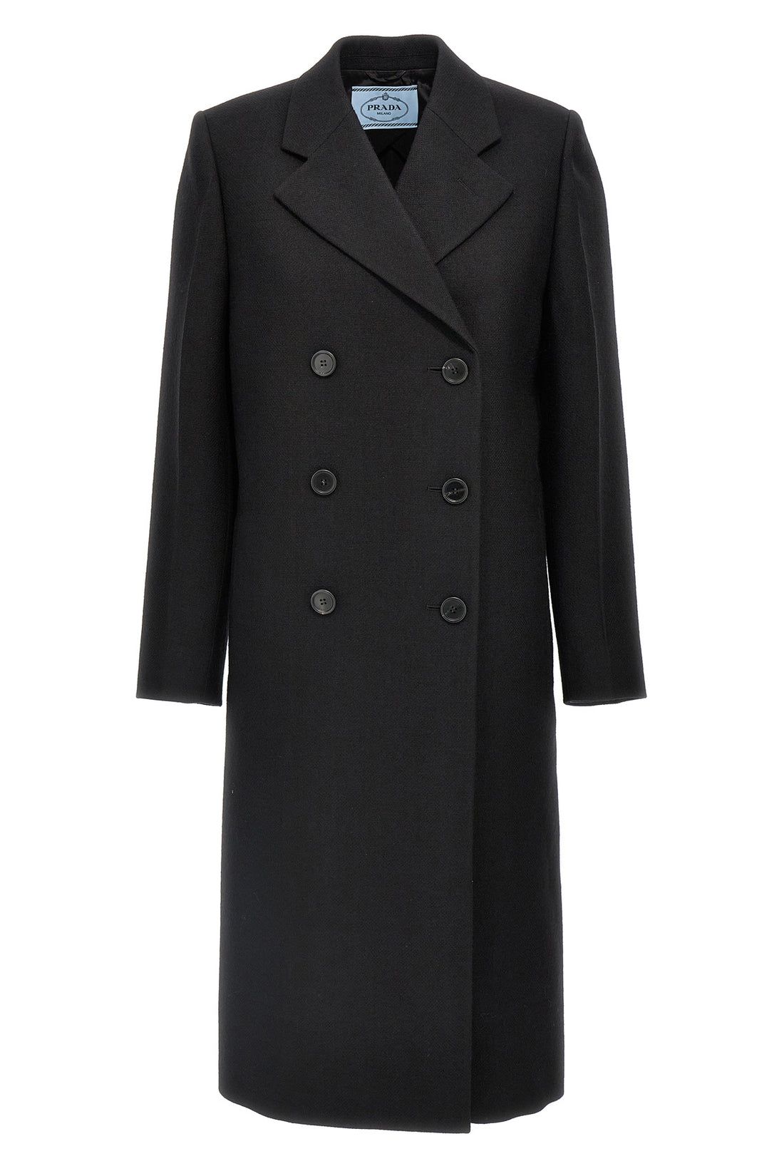 PRADA 38 double-breasted wool coat