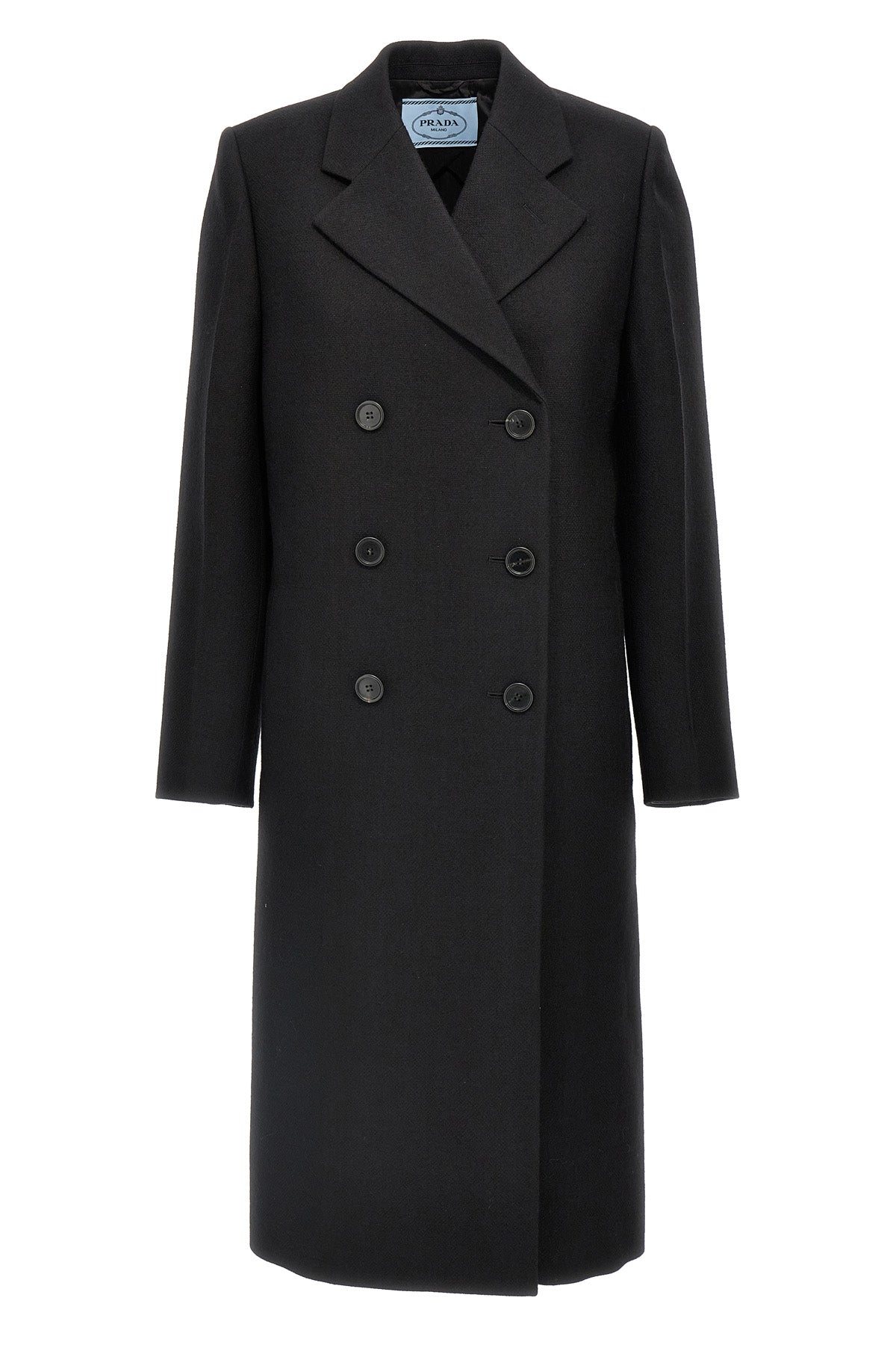 double-breasted wool coat