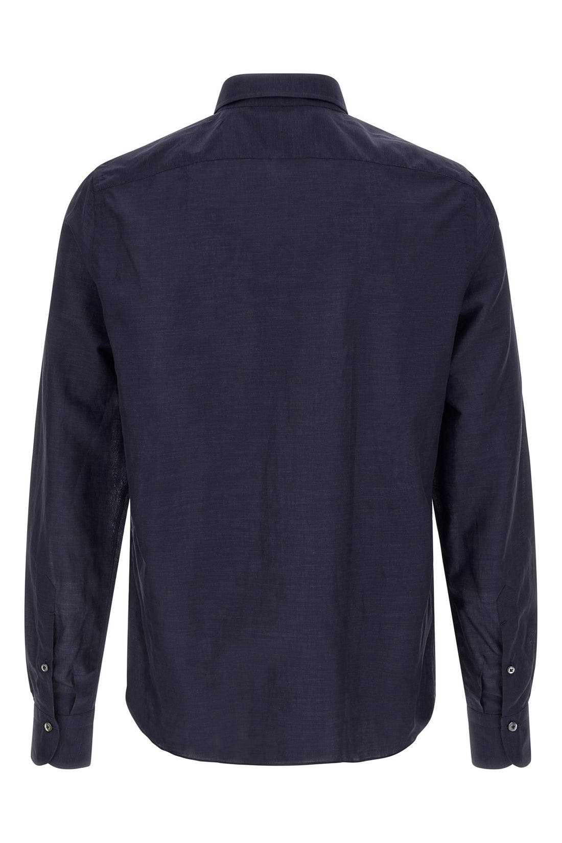 FINAMORE 39 cm porto cotton and linen blend blouse