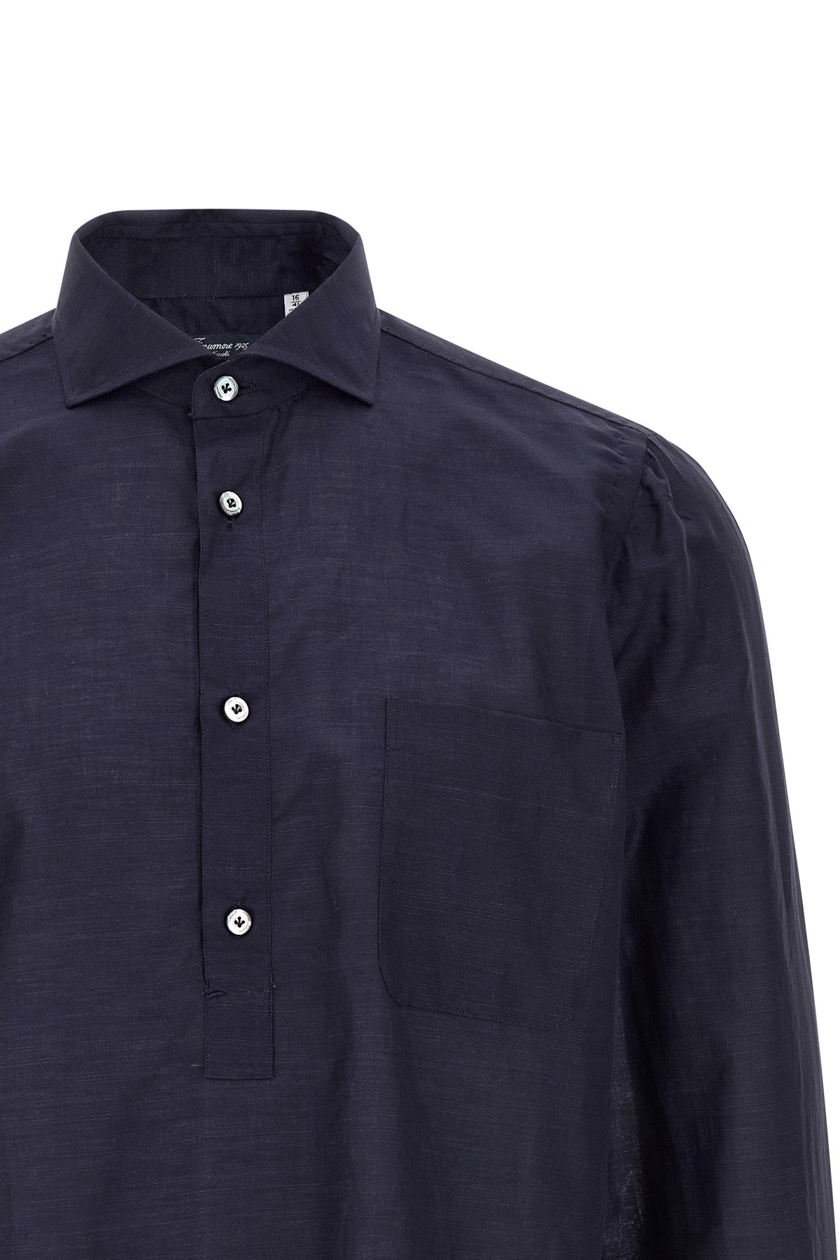 porto cotton and linen blend blouse