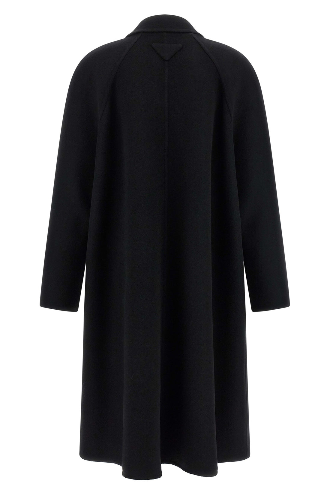 PRADA 38 prada overcoat that defines contemporary outerwear through a precise a-shaped si