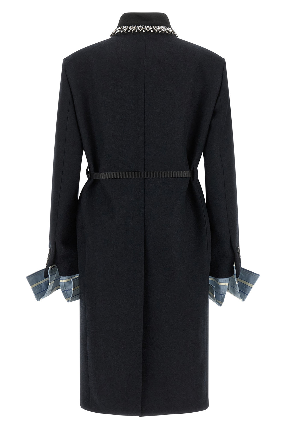 PRADA 38 the prada pure virgin wool coat defines a rigorous and elegant sartorial model