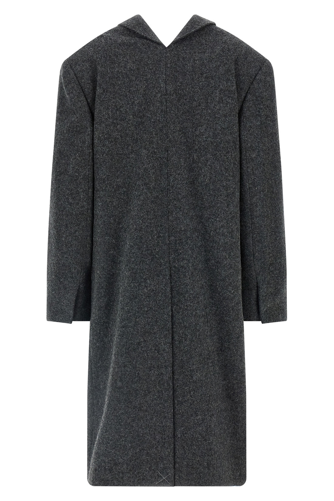 PRADA 40 shetland wool single-breasted coat