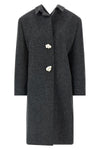 shetland wool single-breasted coat