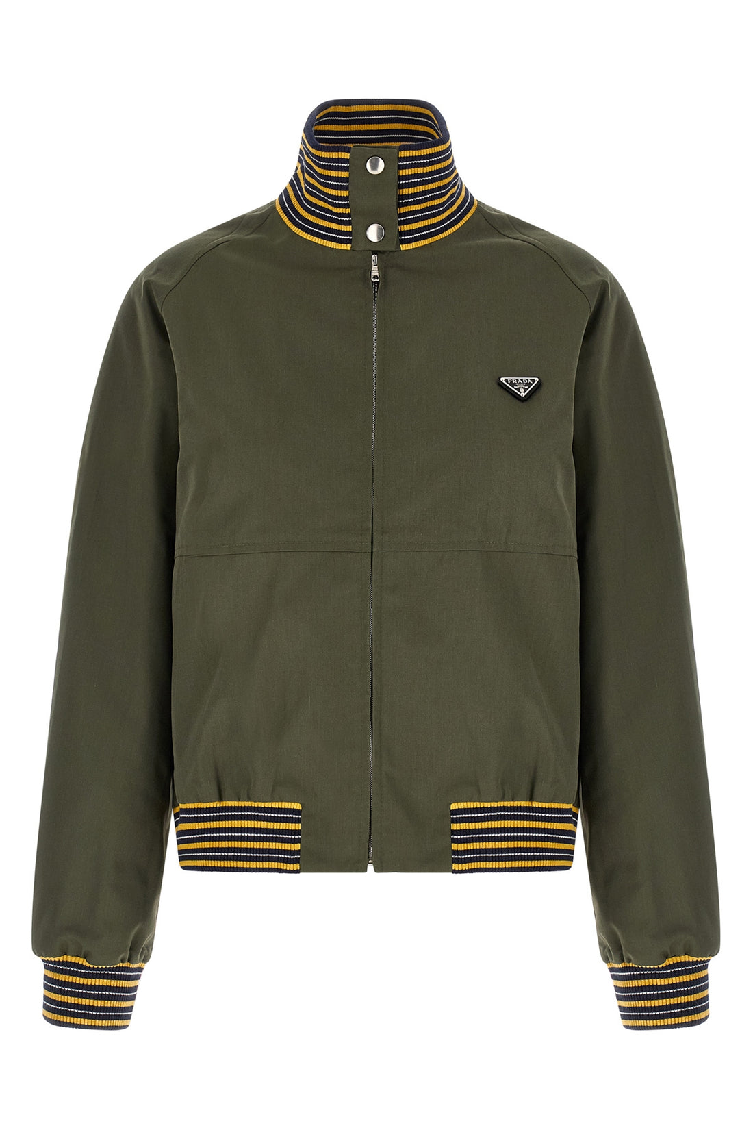 PRADA 42 poplin bomber jacket