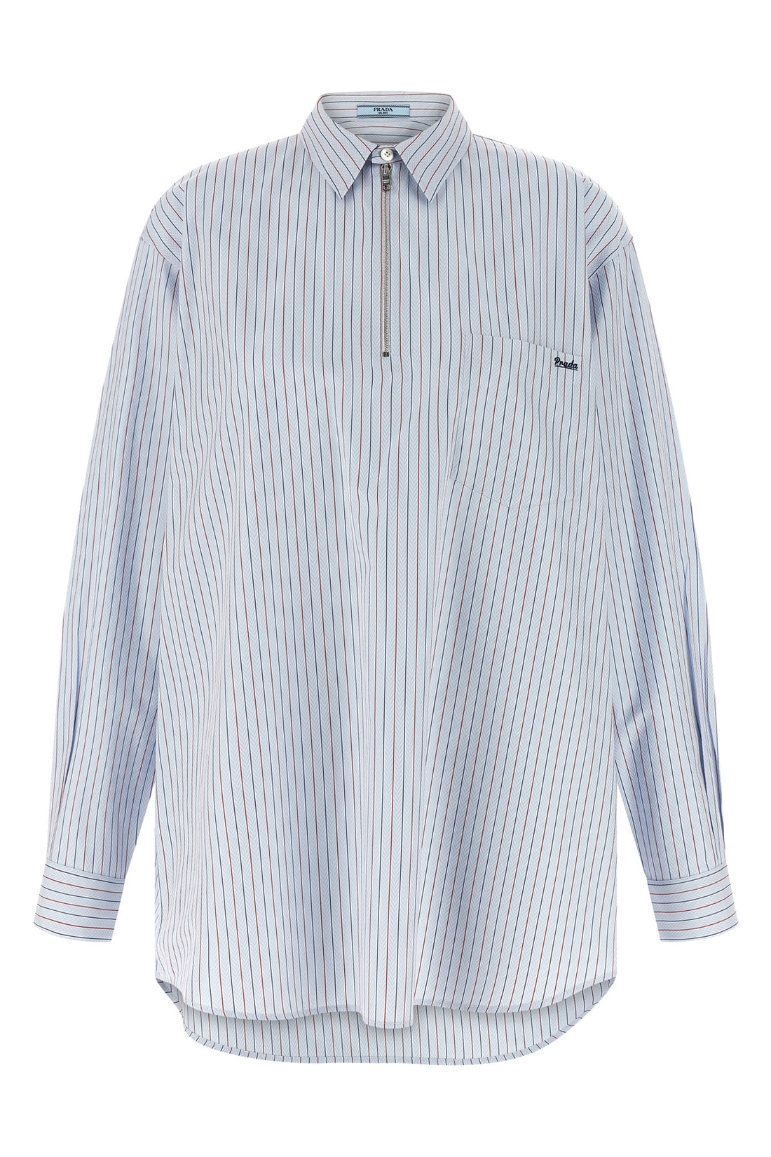 PRADA 38 herringbone cotton shirt