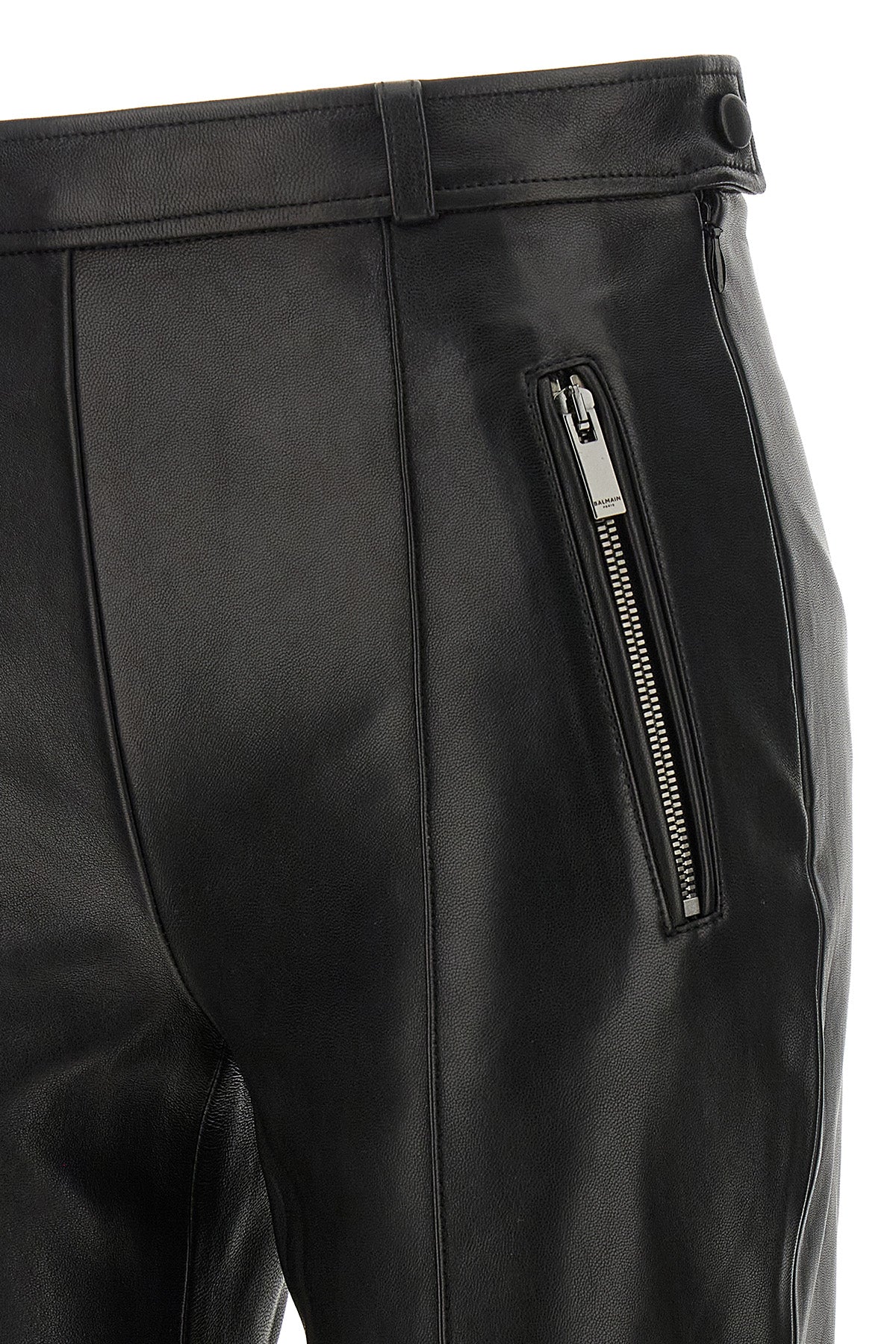 balmains fuseau leggings redefine urban elegance through impeccable tailoring