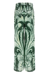 arche all-over floral print chenille pants