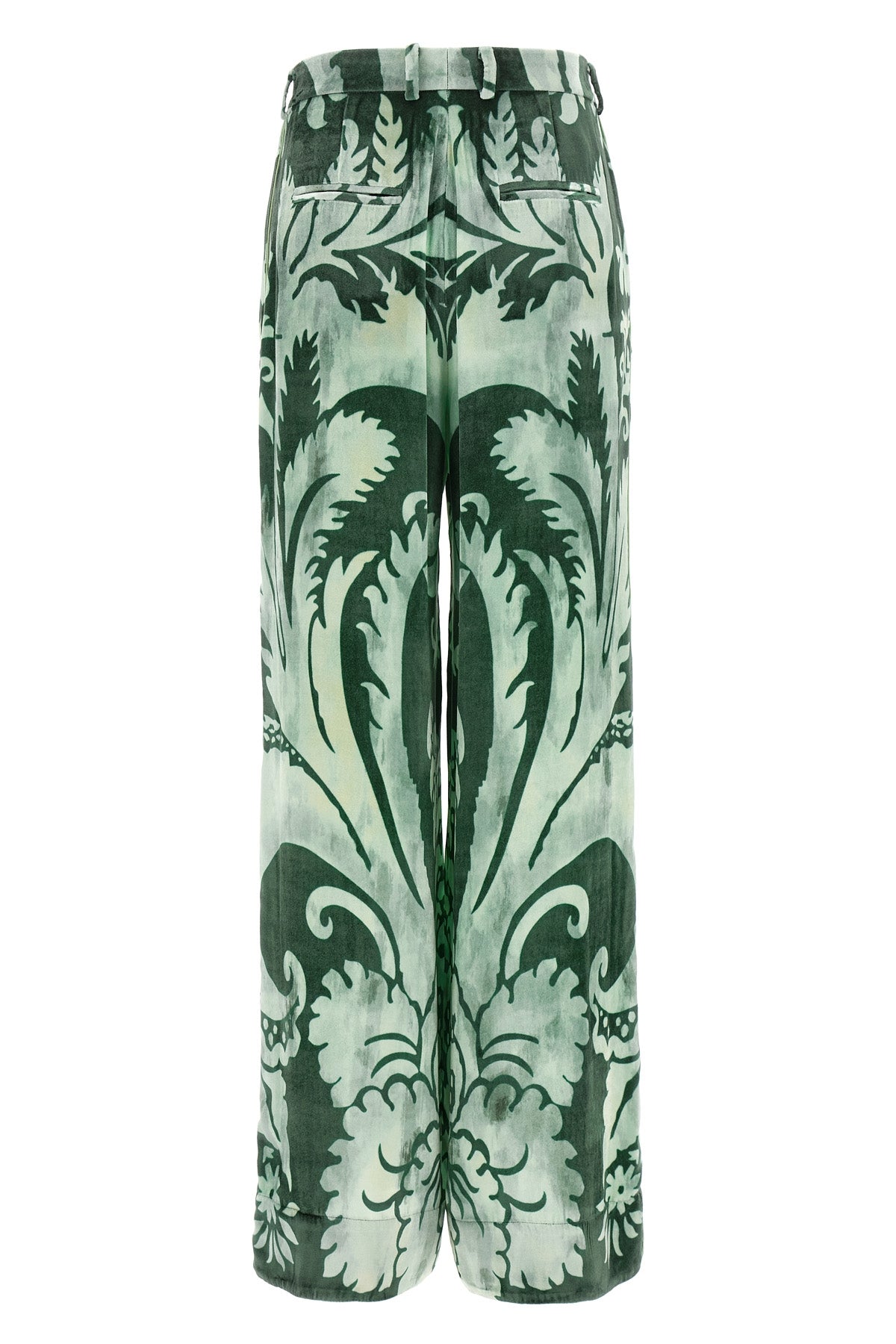 arche all-over floral print chenille pants