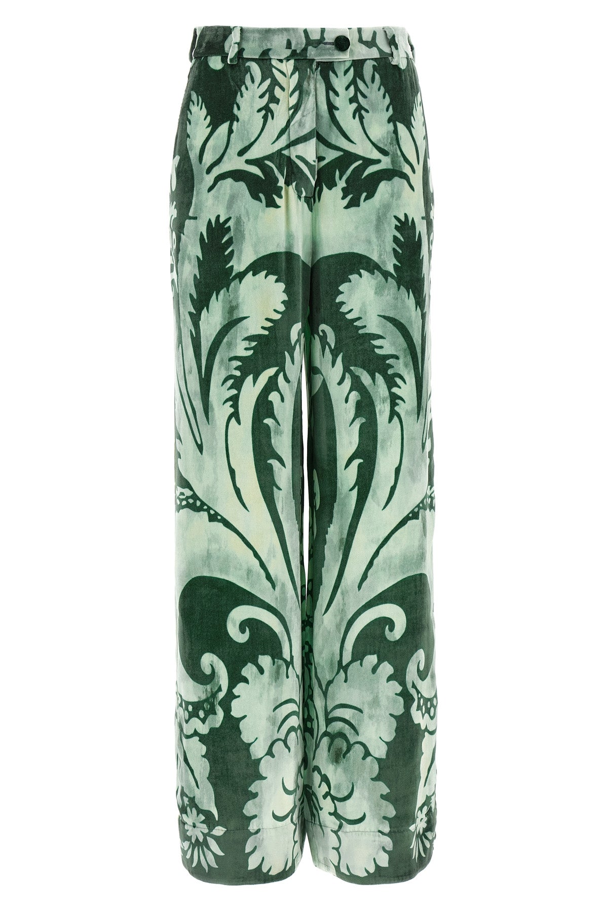 arche all-over floral print chenille pants