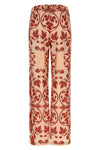 elena all-over braque geometry print silk twill pants