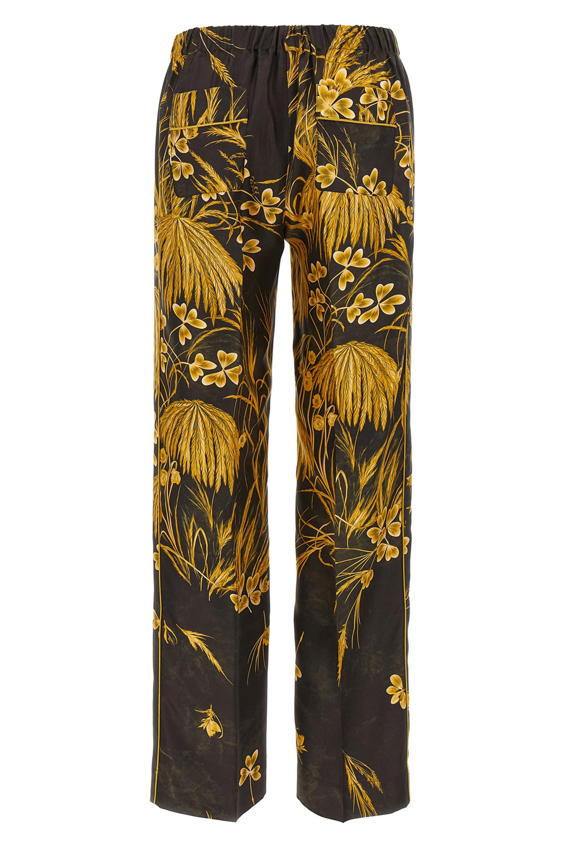 F.R.S. - FOR RESTLESS SLEEPERS L etere 6° pants in all-over floral print silk twill