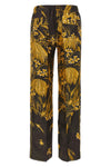 etere 6° pants in all-over floral print silk twill