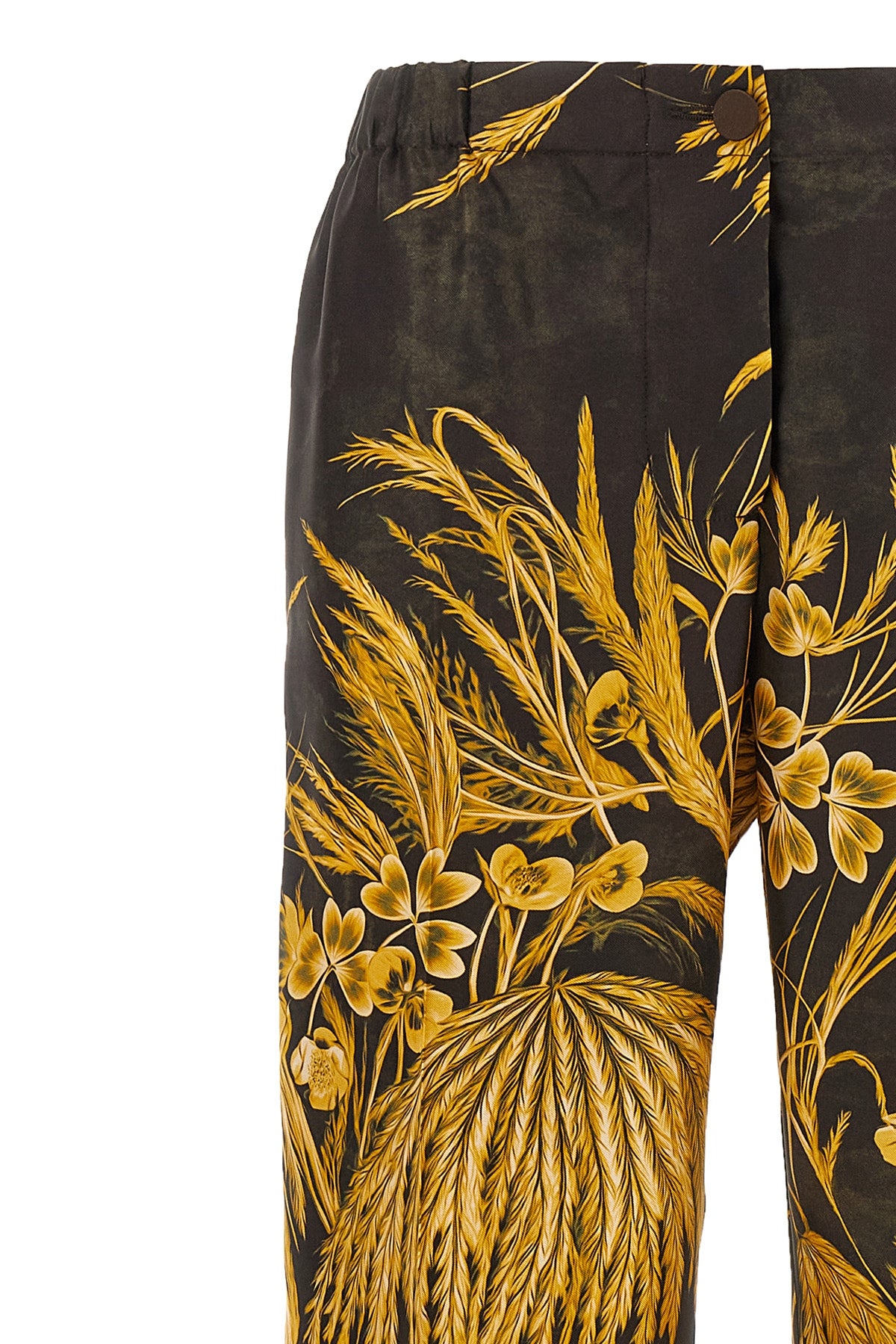 etere 6° pants in all-over floral print silk twill