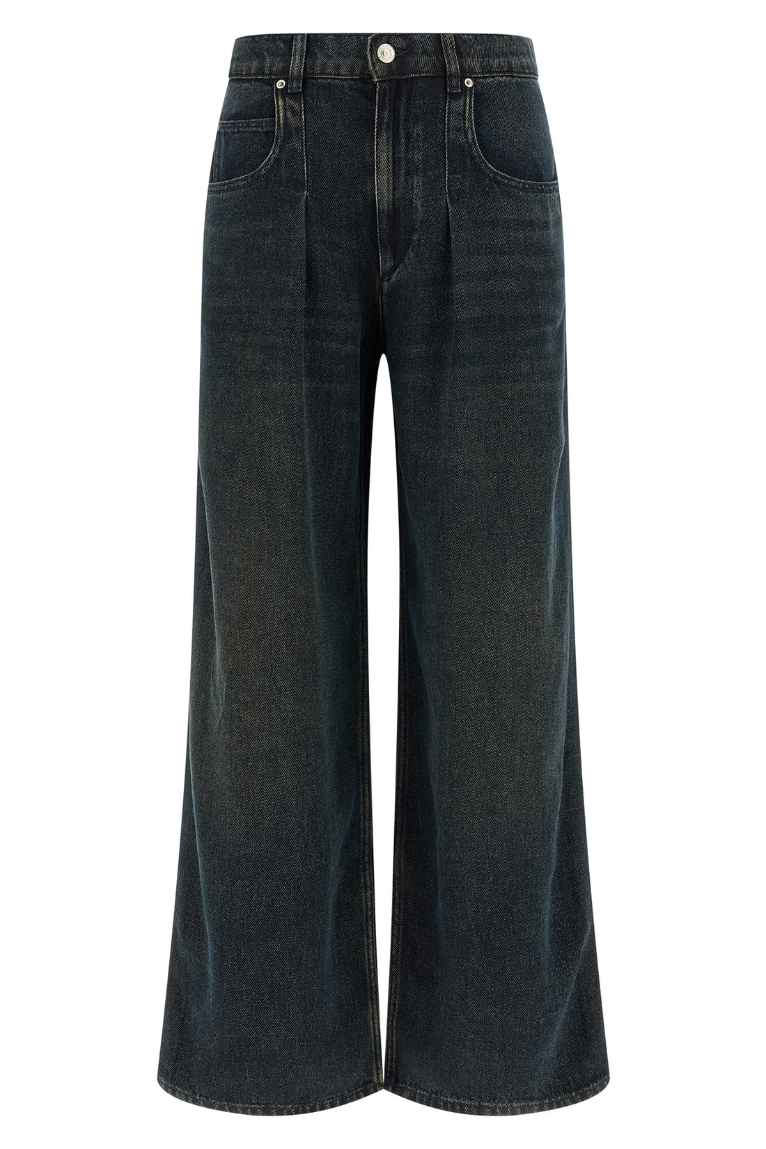 ISABEL MARANT 34 rodayna stone-washed cotton denim jeans