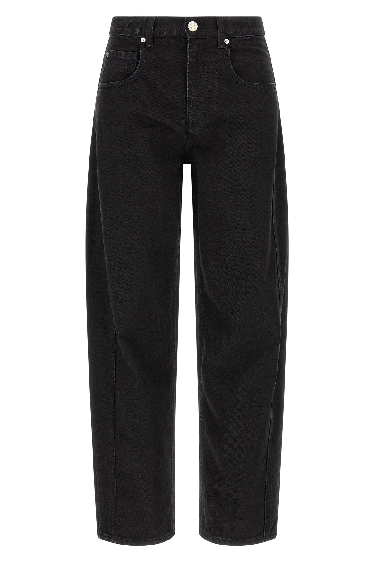 marant etoile oriane jeans redefine the volumes of everyday wardrobe through a d