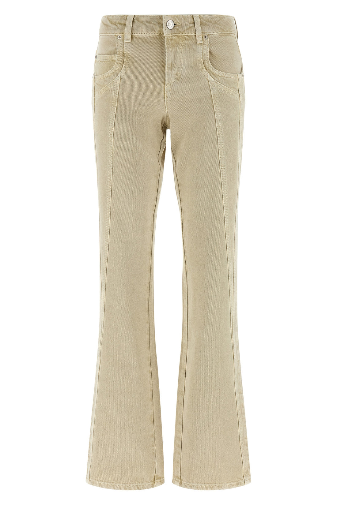 MARANT ETOILE 34 jaylis jeans in delavé cotton denim