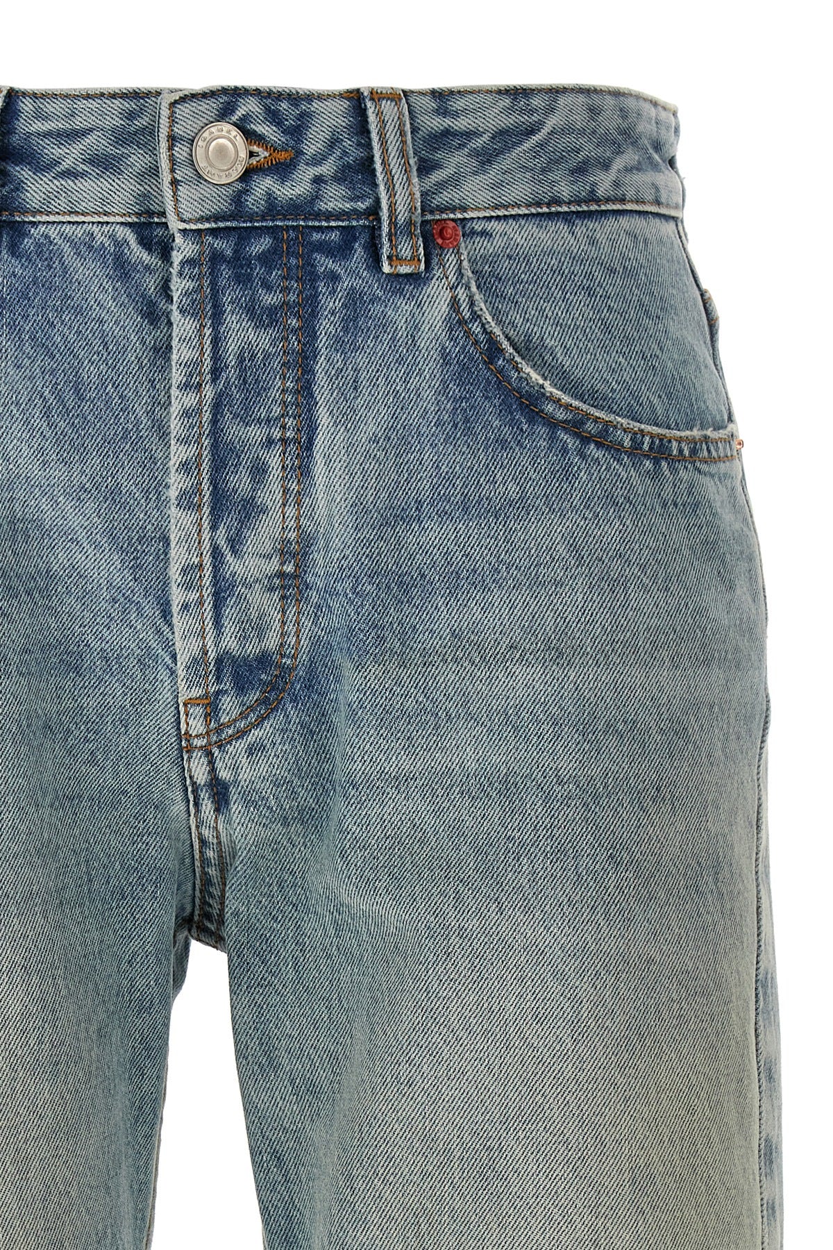 isabel marant daya regular jeans feature a straight-leg silhouette in pure cot