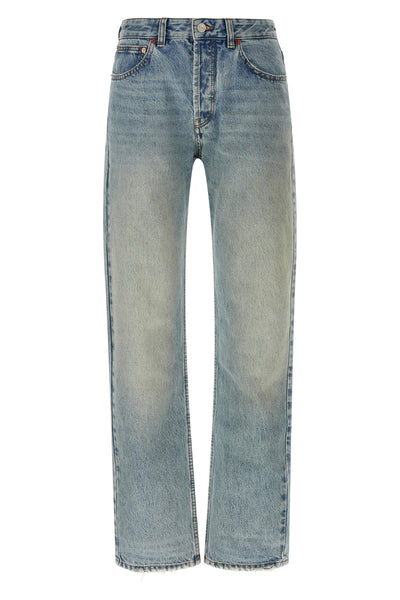 isabel marant daya regular jeans feature a straight-leg silhouette in pure cot