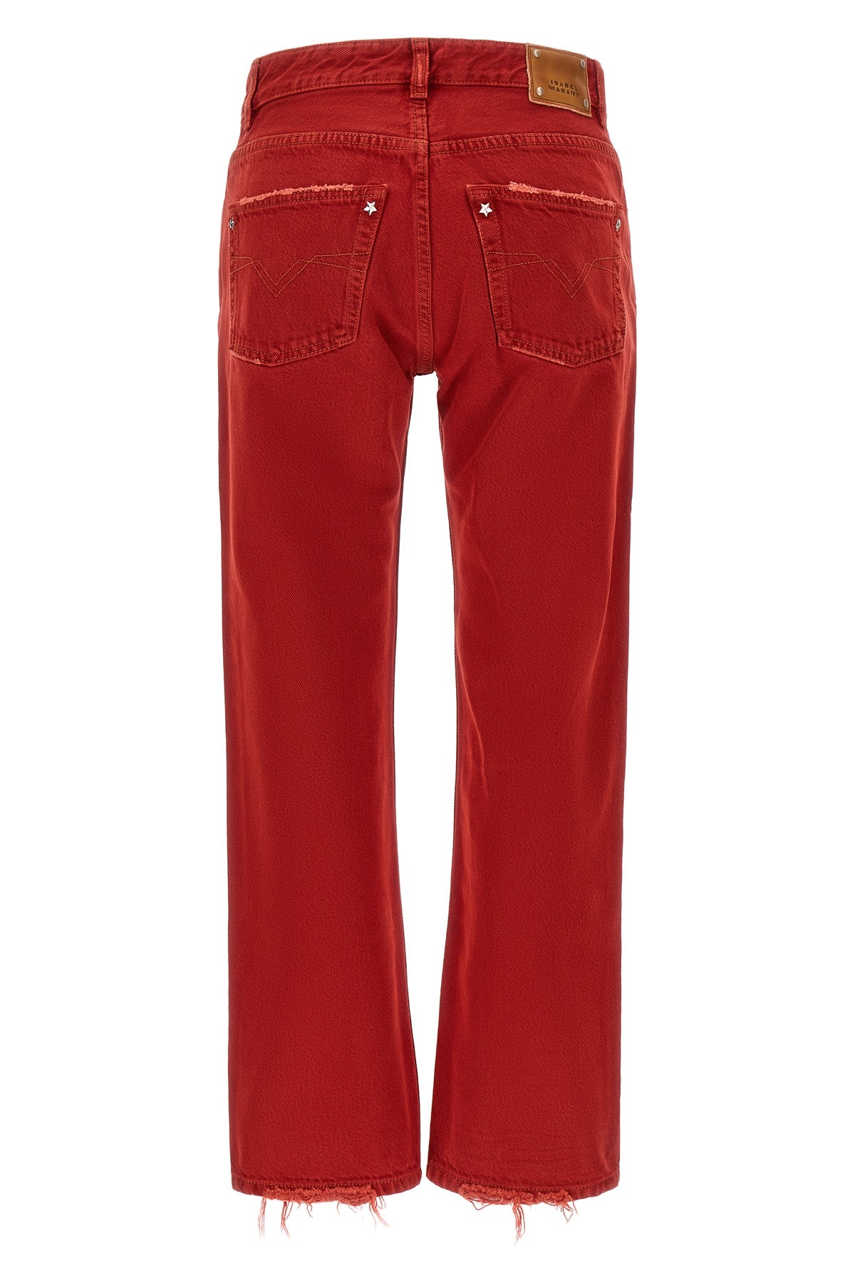 isabel marant daya cropped jeans redefine structured denim through a straight