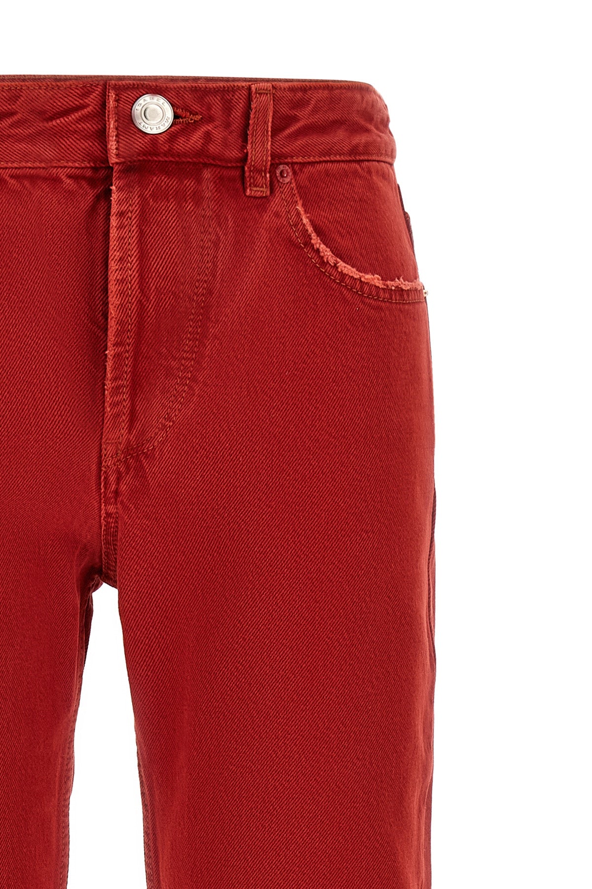 isabel marant daya cropped jeans redefine structured denim through a straight