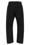 twisted workwear cotton denim jeans often dyed garment