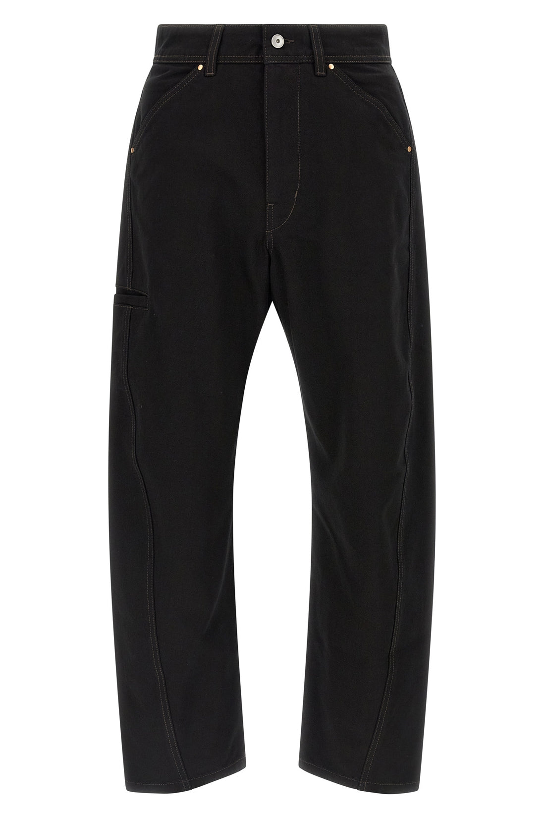 LEMAIRE 46 twisted workwear cotton denim jeans often dyed garment