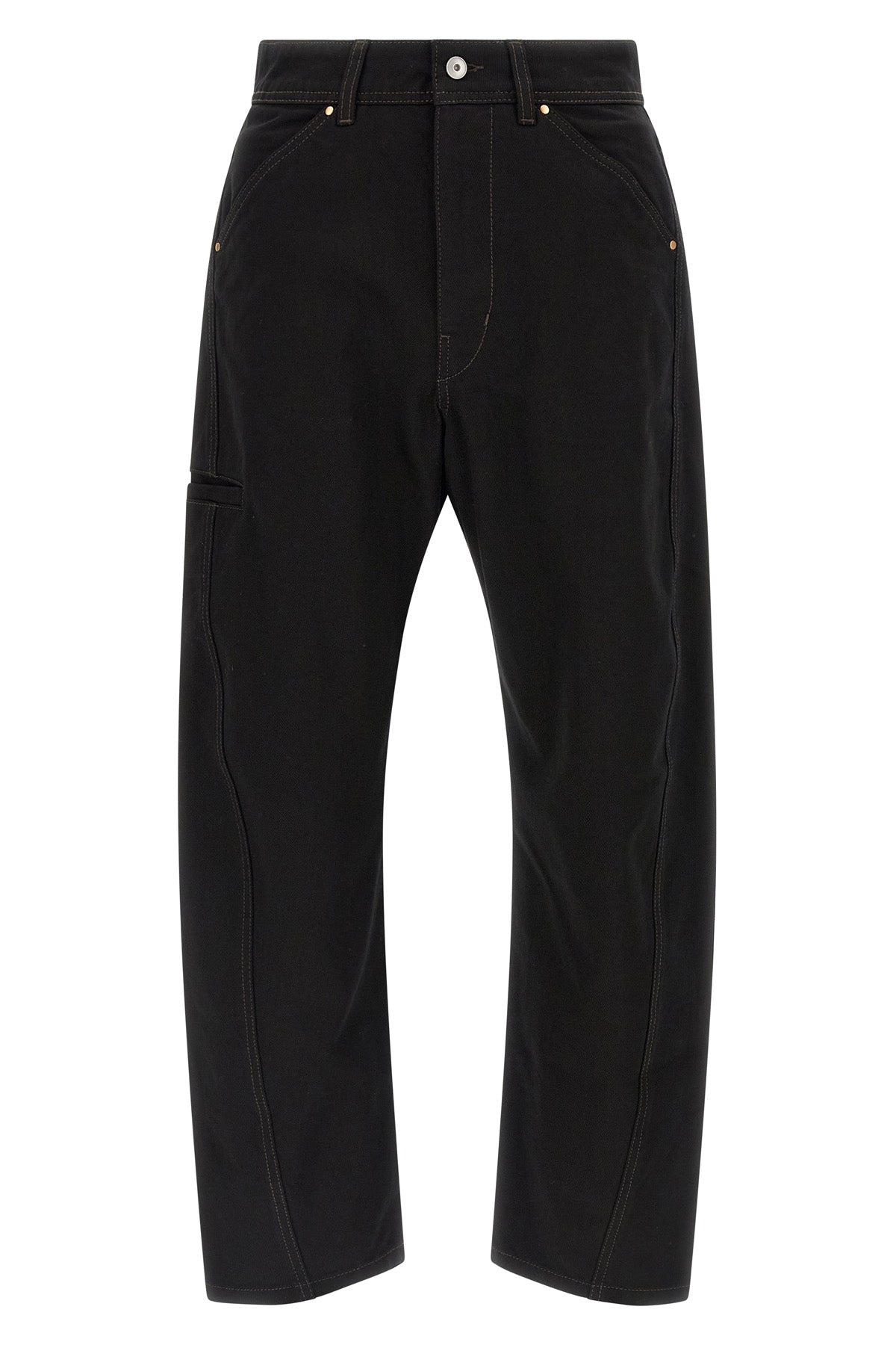 twisted workwear cotton denim jeans often dyed garment