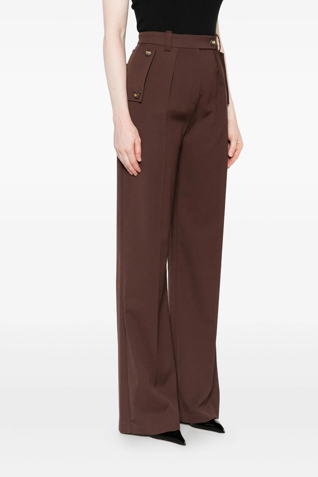 ELISABETTA FRANCHI 40 viscose blend trousers