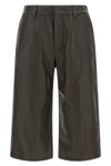 lemaire bermuda shorts embody a casual elegance through structured volumes and q