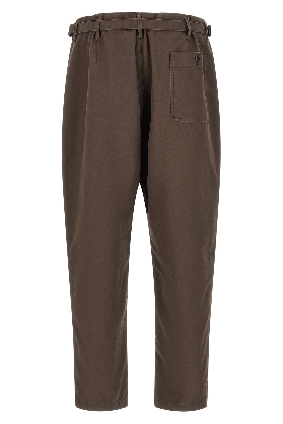 lemaire trousers in heavy cotton twill