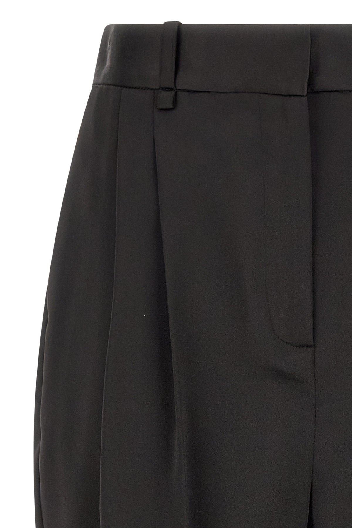 elisabetta franchi cropped pants define an essential silhouette through a rigoro